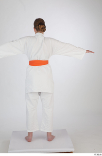 Selin dressed jiu-jitsu kimono sports standing t poses whole body…